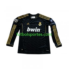 Camiseta Real Madrid Cristiano Ronaldo 7 Segunda Equipación 2011-2012 Manga Larga